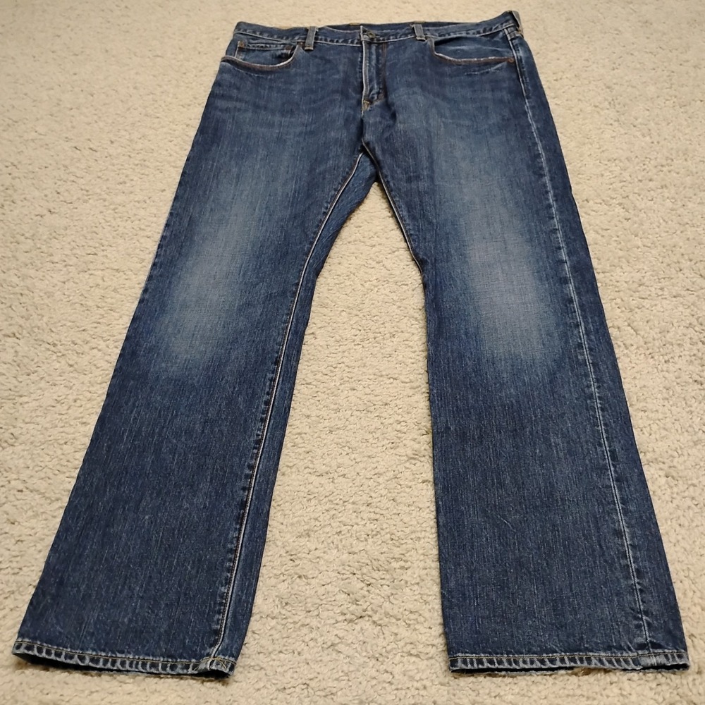 Vintage Gap Jeans Mens 36x32 Blue Japanese Denim Straight Low Rise 1969 Y2K